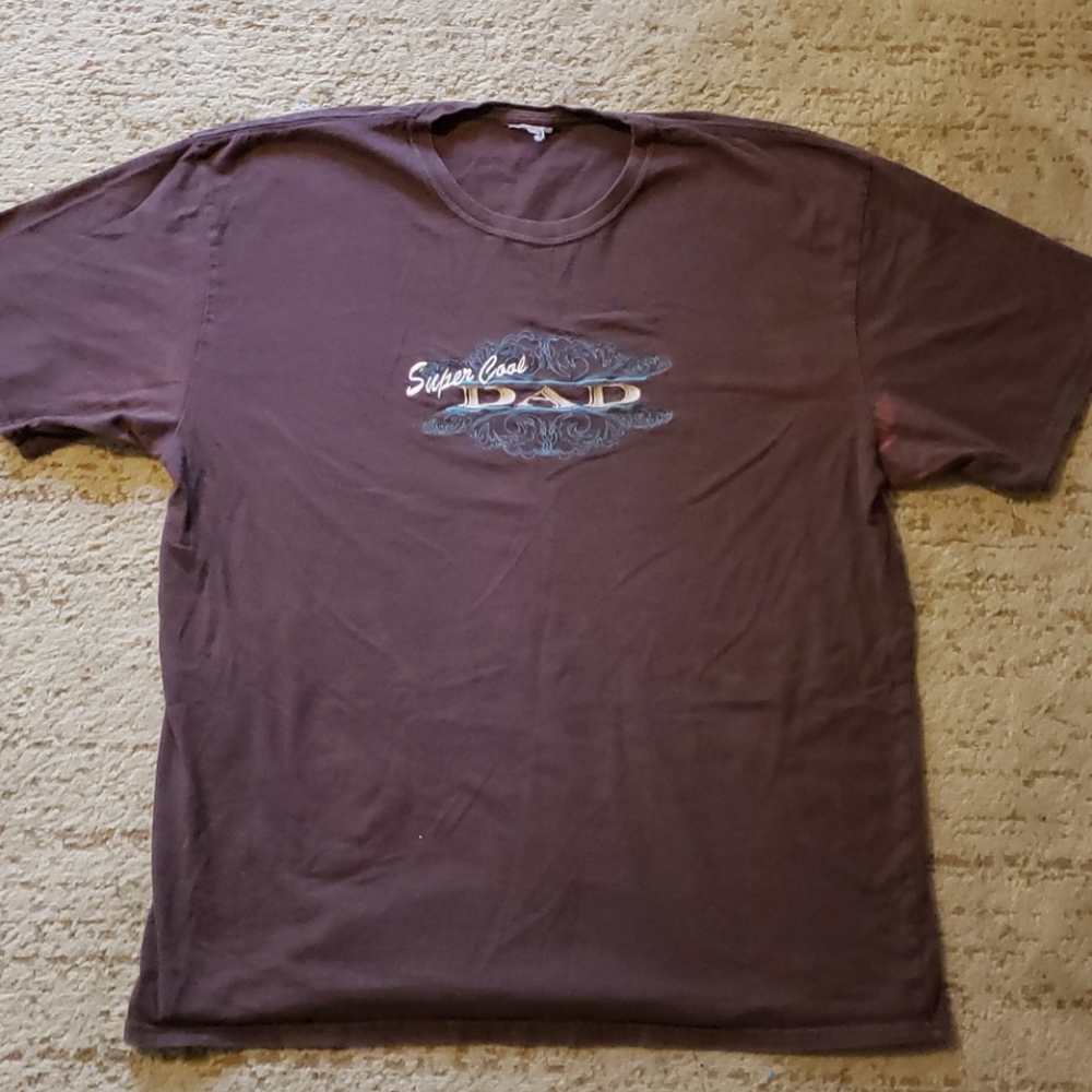 Men's XL Brown Dad Tee